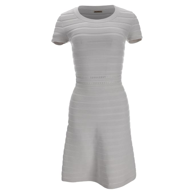 Michael Michael Kors bandagejurk tot op de knie in witte viscose