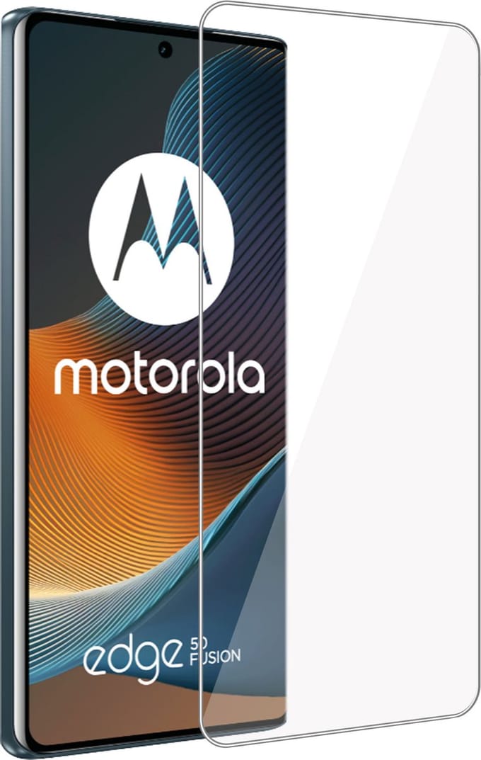 Geschikt voor Motorola Edge 50 Fusion - Screenprotector - Beschermglas - GuardCover