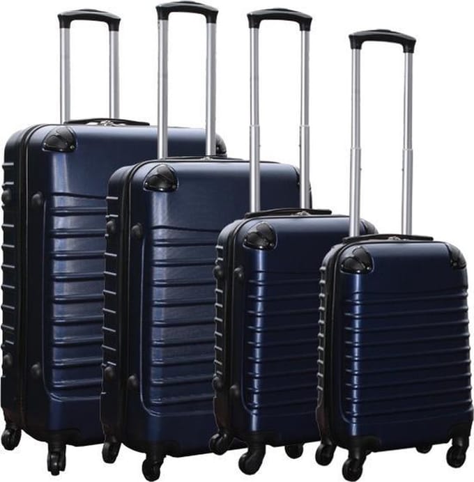 Quadrant 4 delige ABS Kofferset - Donkerblauw