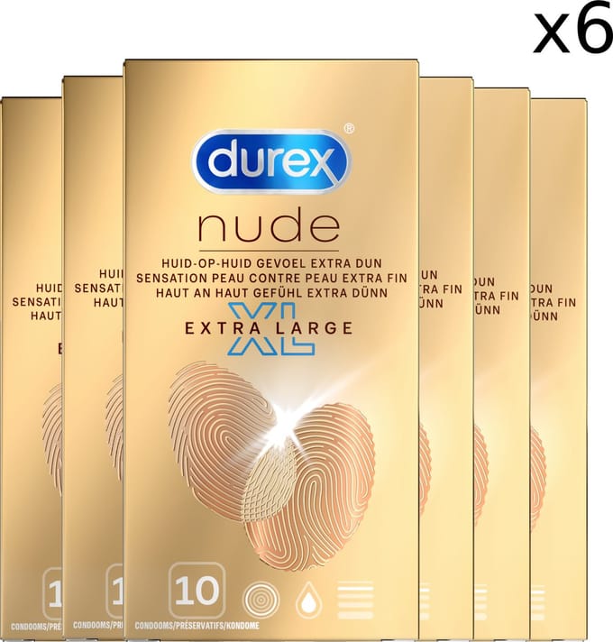 Durex - Condooms - Nude XL - 10st x6