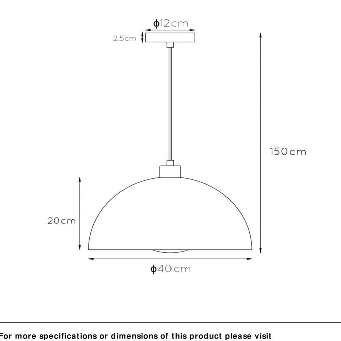 Lucide SIEMON - Hanglamp - Ø 40 cm - 1xE27 - Groen