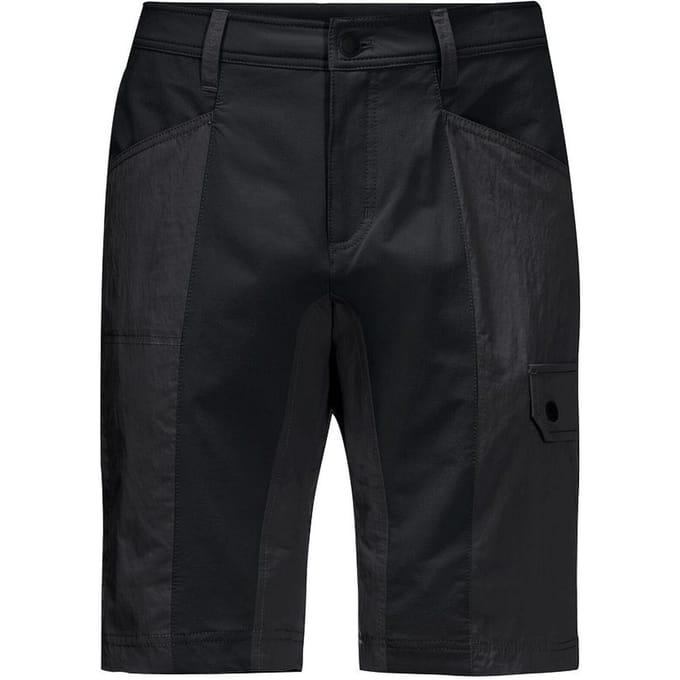Jack Wolfskin Dawson Flex Heren Zwart Cargo Korte Broek