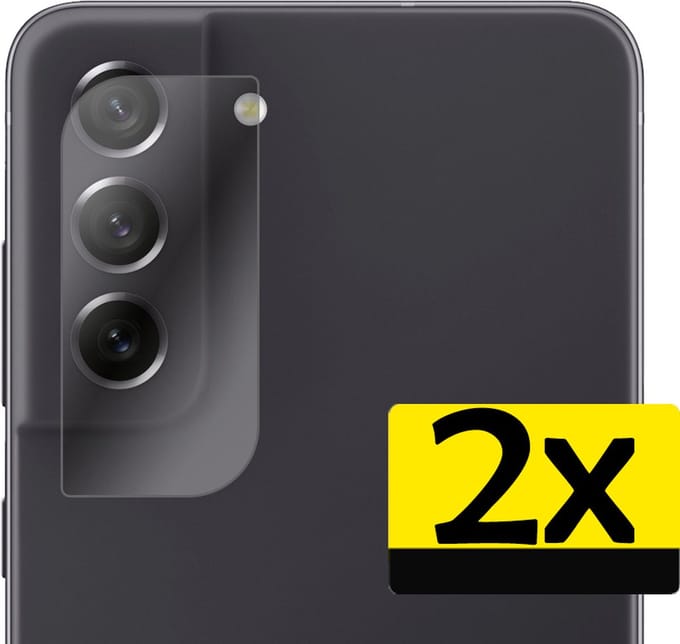 Camera Lens Protector - Geschikt voor Samsung Galaxy S21 FE - 2 Stuks - Camera Screenprotector - Beschermglas - Gehard Glas - Tempered Glass - Screen Protector