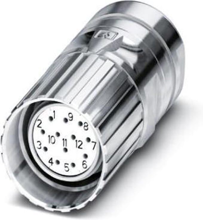 M23 kabelconnector 1619762 CA-12S1N8A80DN Zilver Phoenix Contact Inhoud: 1 stuk(s)