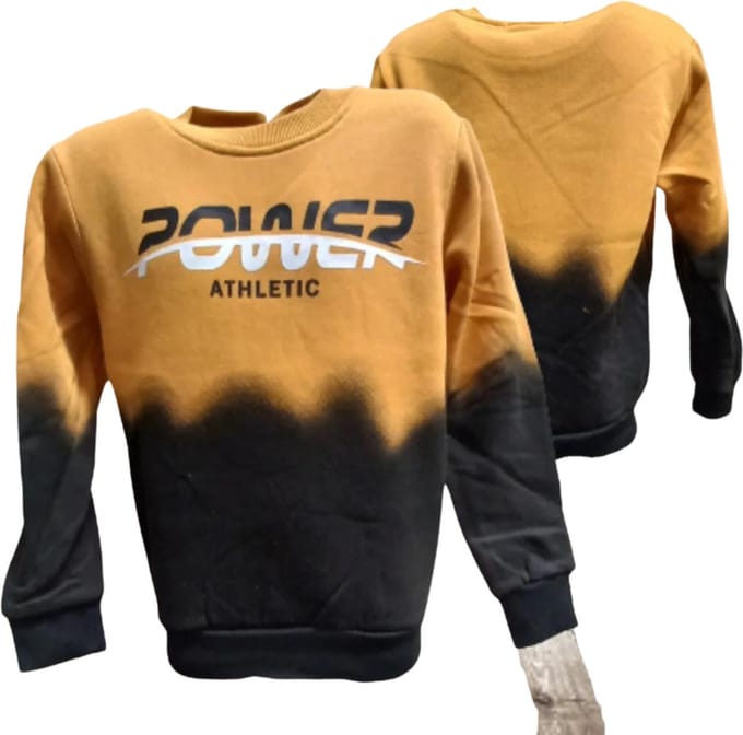 Kinder trui power geel/zwart - Geel - 122/128