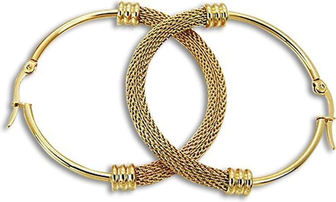 Amanto Oorbellen Derja Gold - 316L Staal - Trendy - ø48mm - 4mm