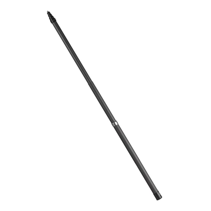 Draagbare selfiestick koolstofvezelstandaard camerabeugel 1/4 inch schroefbevestiging 45,5 cm-280 cm/ zwart
