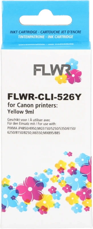 FLWR - Inktcartridge / CLI-526Y geel - geschikt voor Canon