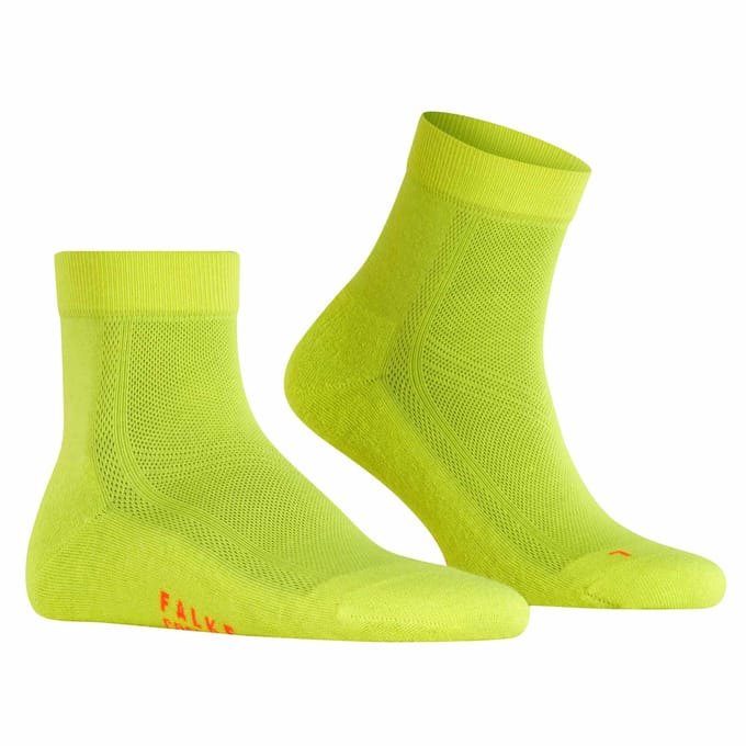 FALKE Cool Kick eenkleurig functioneel materiaal sokken unisex geel - maat 37-38