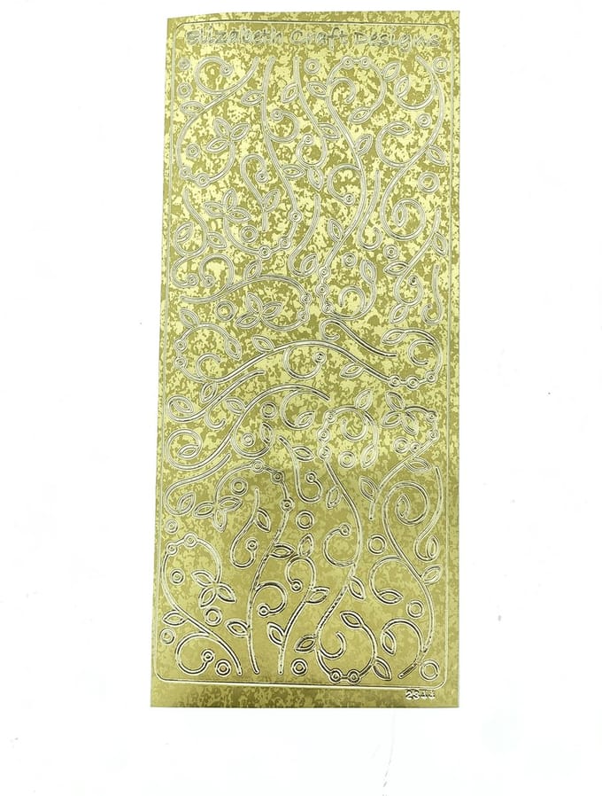 Elizabeth Craft Designs Stickervel 2344 Goud - Creatief Versieren