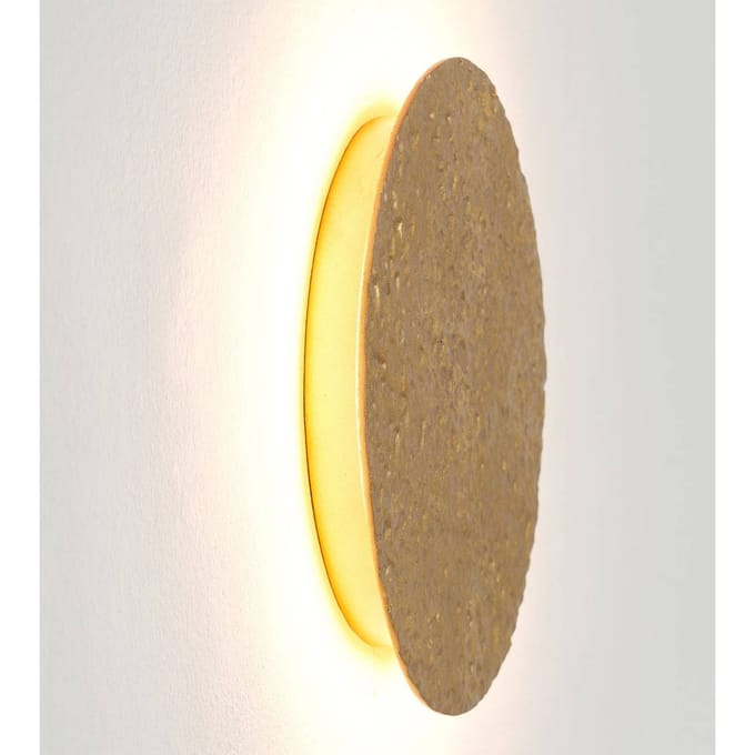 Holländer LED wandlamp Meteor, Ø 19 cm, goud