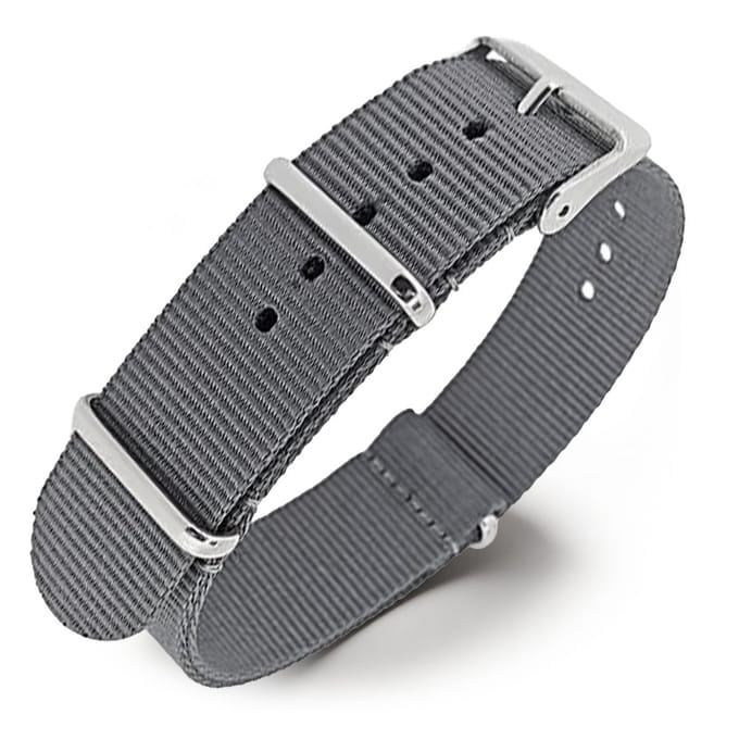 NATO Horlogeband G10 Military Nylon Strap - Grijs 20 mm