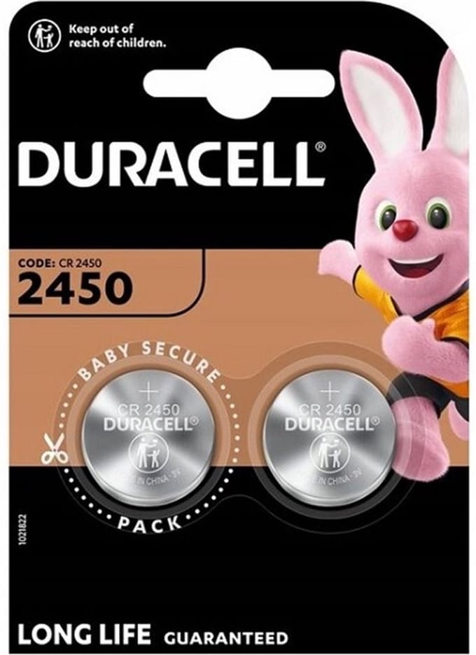 Duracell CR2450 Lithium Knoopcel Batterij 2 stuks