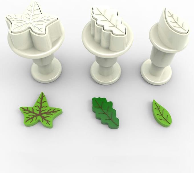 Dekofee Mini Plunger Uitstekers Blaadjes set/3