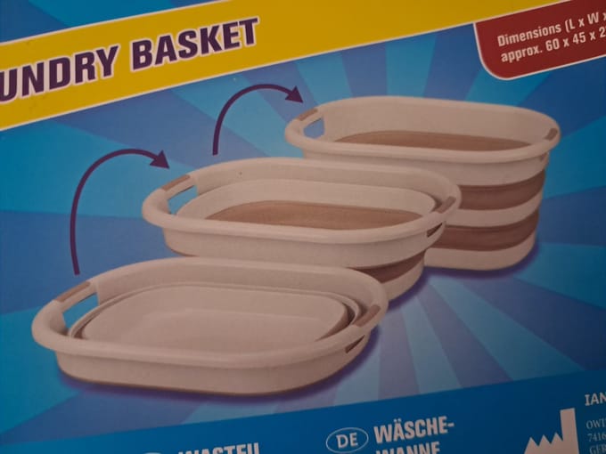 W5 Opvouwbare Wasteil - 37L - 60 x 45 x 27 cm
