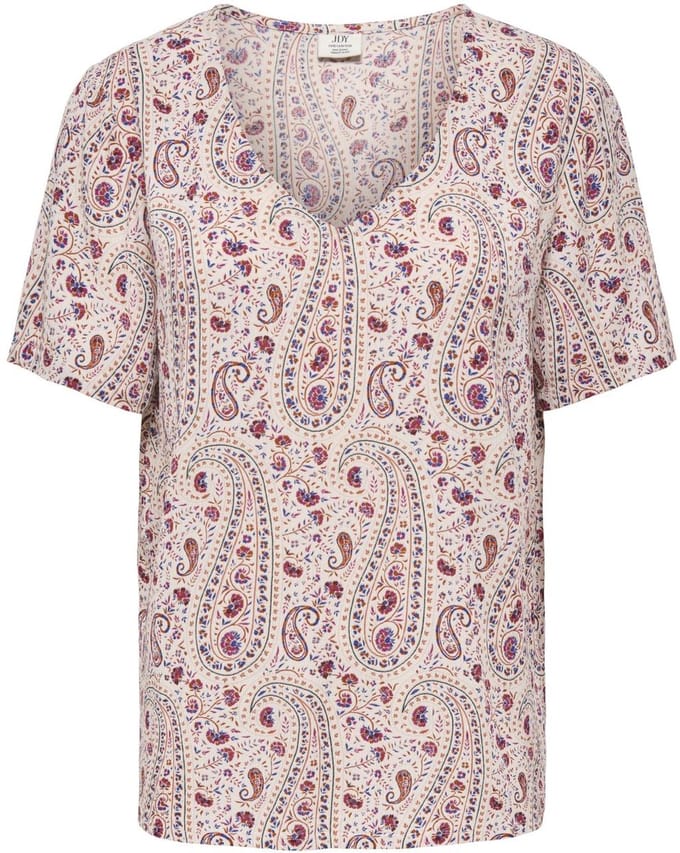 JDYGABY LIFE S/S V-NECK TOP WVN