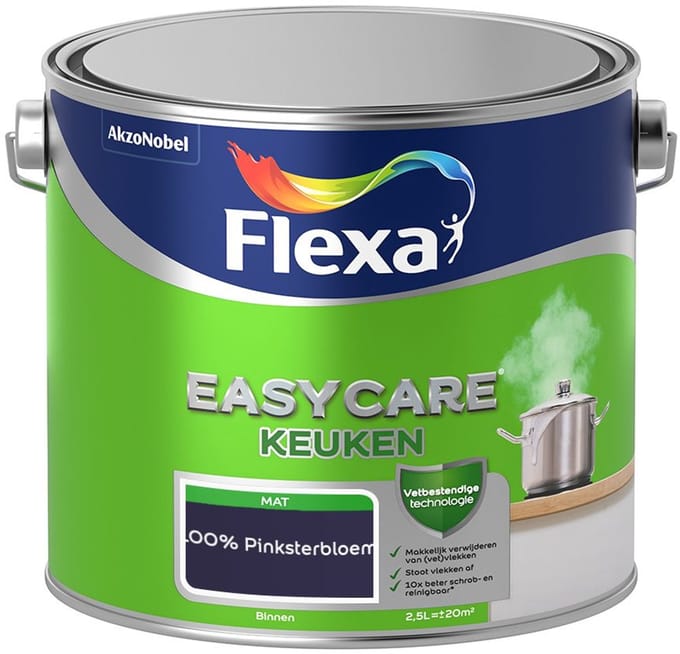 Flexa - Easycare Keuken - 100% Pinksterbloem - Mengverf - 2,5 L