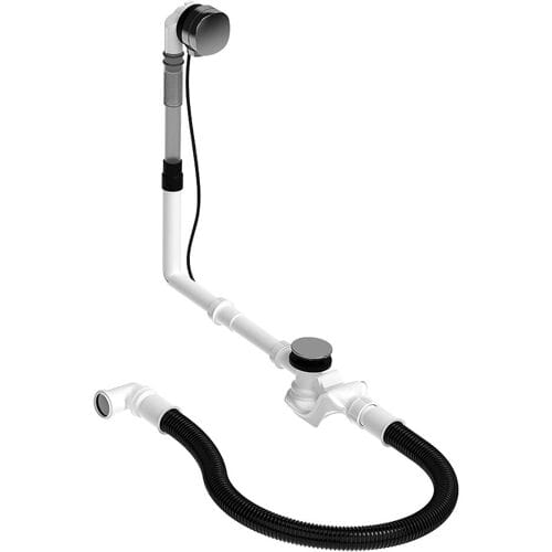 Duravit drain and overflow set Quadroval, with inlet 792219000001000