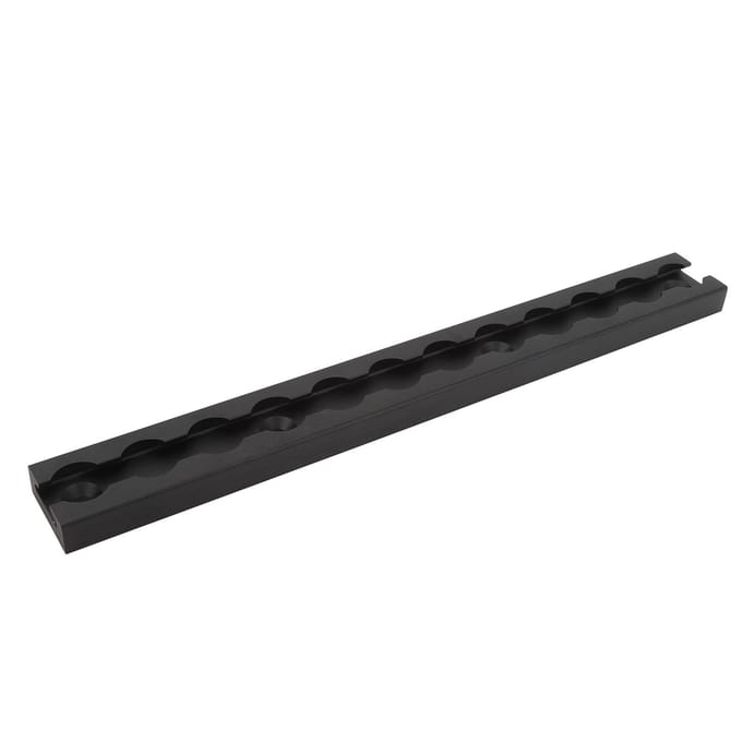 L-track rail met geboorde gaten 305mm Stevige structuur Betrouwbare ladingveiligheid Aluminiumlegering Luchtvaartrail voor vrachtwagenbakken