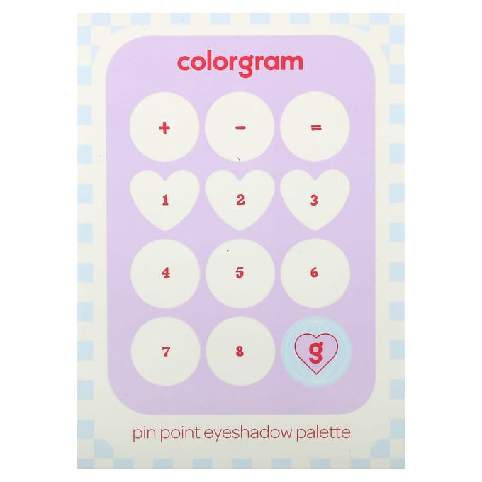 Colorgram, Palette de fards à paupières Pinpoint, 03 Rose + Lavande = Amour, 8,9 g (0,31 oz) white