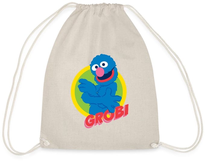 Sesamstraat Grobi Portret Gymtas
