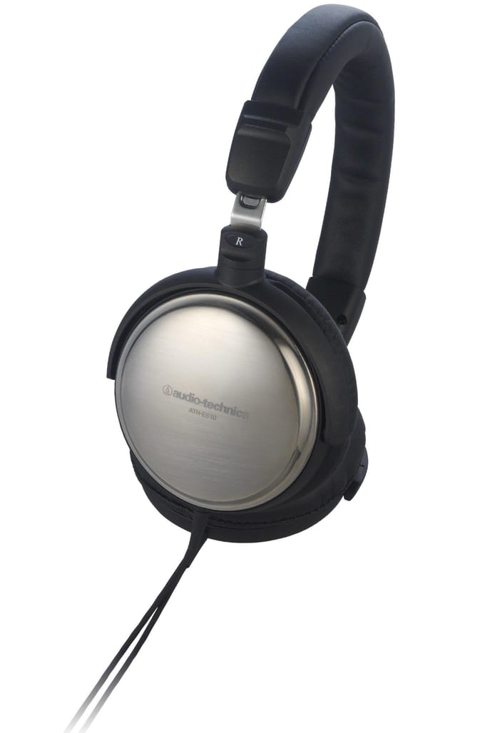 Audio-Technica ATH-ES10 EARSUIT Draagbare Gesloten Hoofdtelefoon, 53mm Titanium Behuizing, Opvouwbaar