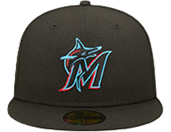 New Era MLB Miami Marlins 59fifty Fitted Pet Zwart