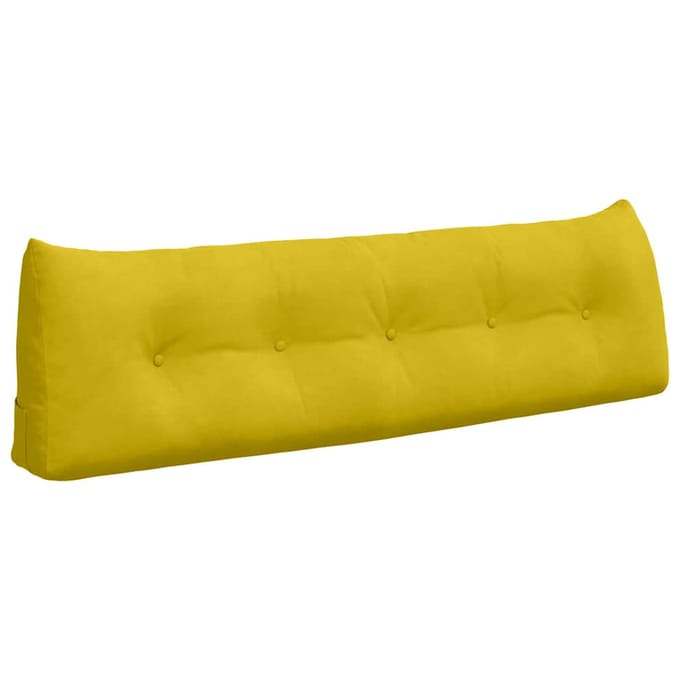 vidaXL - Rugkussen - Geel - 160 - x - 24 - x - 50 - cm - Fluweel