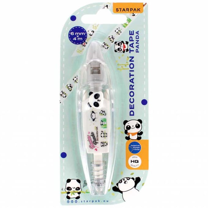 Decoratieve Tape Panda, 6mmx4m