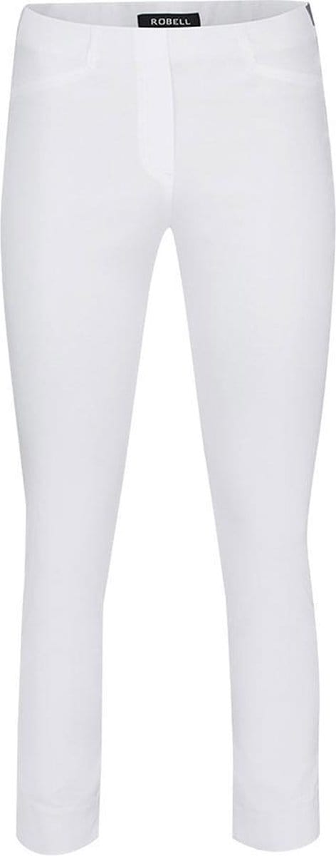 Robell Comfort 7/8 Stretch Broek - Rose 09 - Wit - EU42