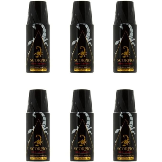 Scorpio Noir Absolu Deodorant pour homme 6*150ml