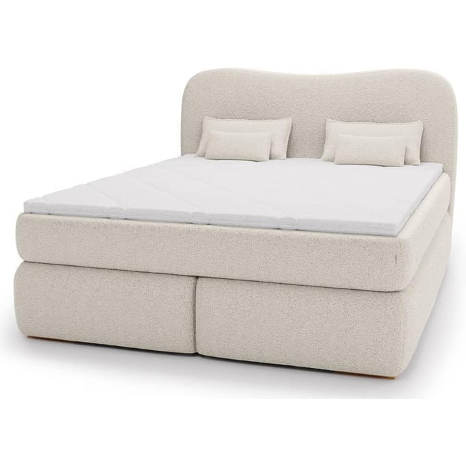 Lavelle boxspring bouclé 180 x 200 cm | NADUVI Collection