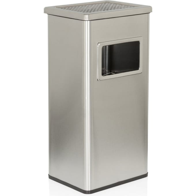 CLEAN I | Staande asbak 16L - Staande asbak zilver