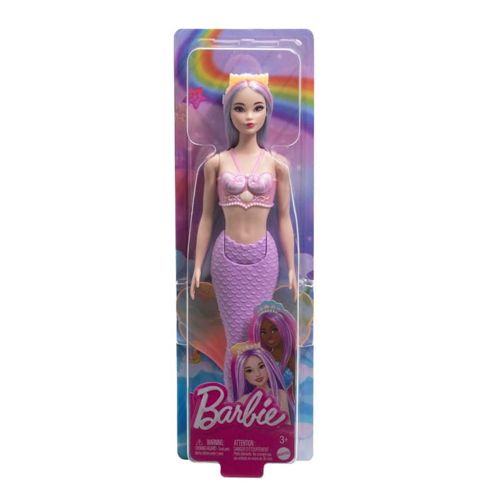 Barbie A Touch of Magic - Paarse zeemeermin staart - Barbiepop