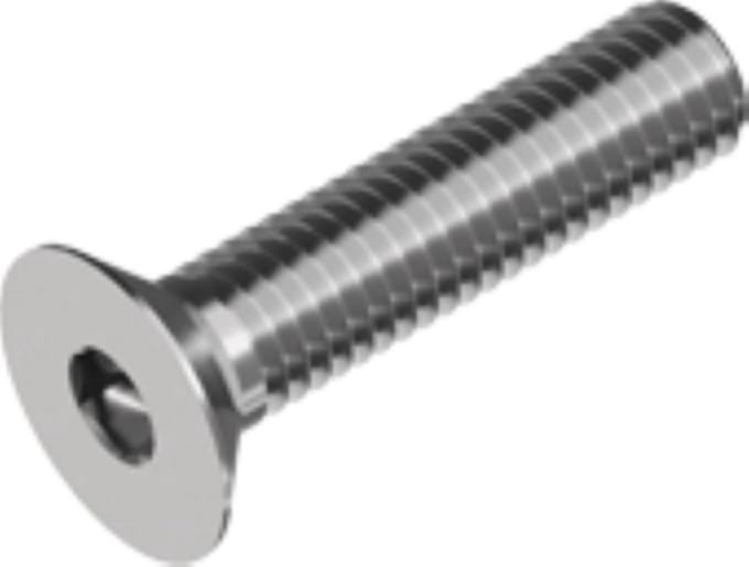 Binnenzeskantbout RVS-A4 PK IB-2 DIN7991 M3x12 - 80 stuks