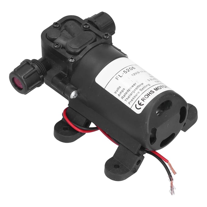 12V 36W Membraanpomp Dubbele Draad Mini Hogedruk DC Waterpomp voor Landbouwspuit