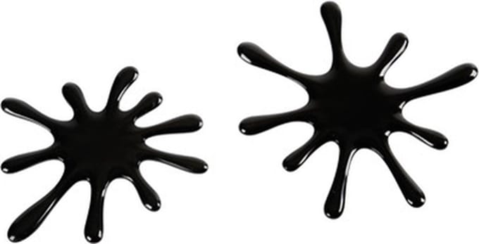 3D Splash decoratie zwart