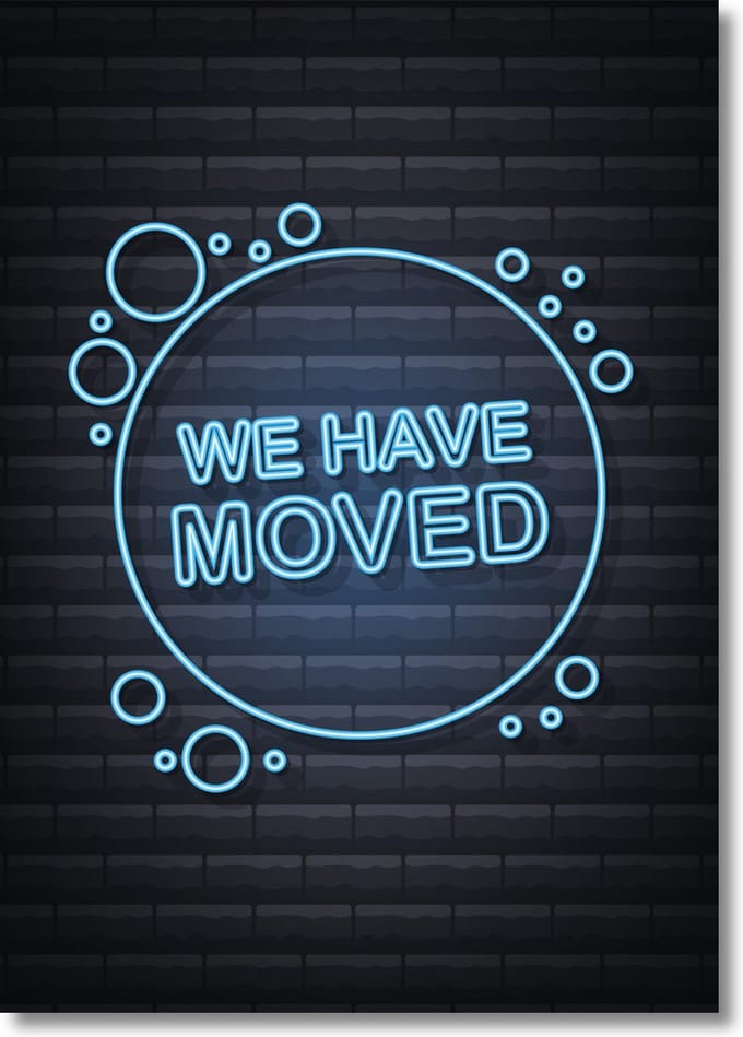 We have moved | verhuiskaarten - adreswijziging | A6 | kaartenset | 12 stuks