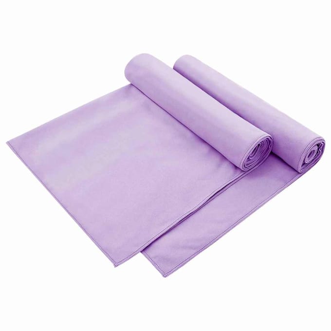 vidaXL - Buiten - Stoel - Handdoeken - 2 - st - Paars - 130 - x - 60 - cm