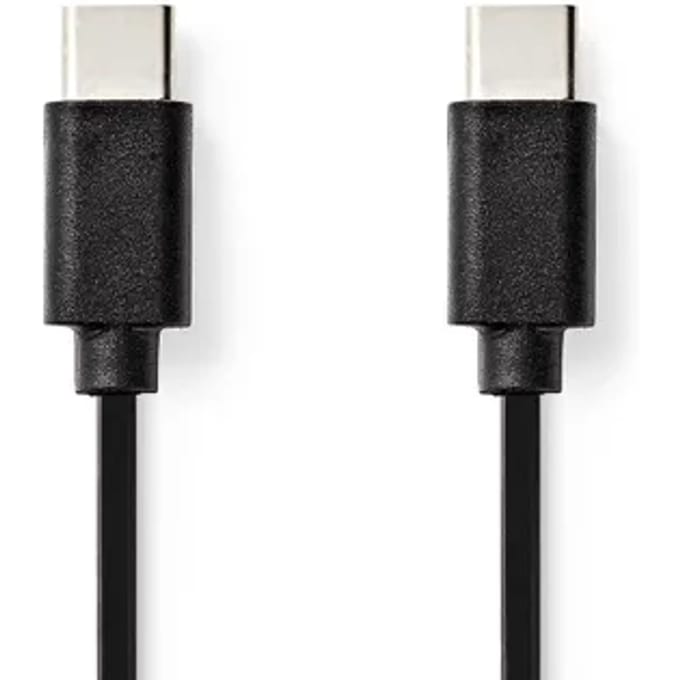 Nedis Usb-kabel - Usb-c Mannelijk Naar Usb-c Mannelijk - 1m - Zwart