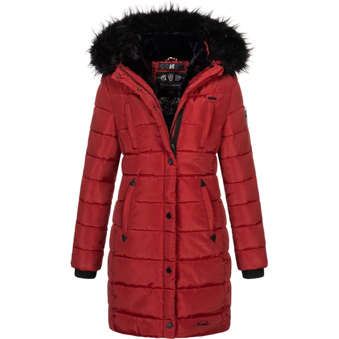 Navahoo dames lange winterjas Lotusblüte Princess – Warm & Elegant