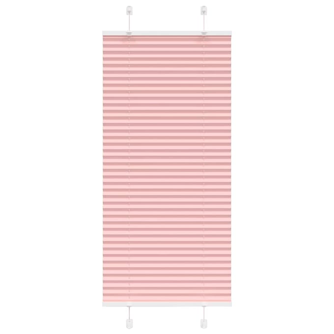 vidaXL - Plissé - rolgordijn - 65x100 - cm - stofbreedte - 64,4 - cm - polyester - roze