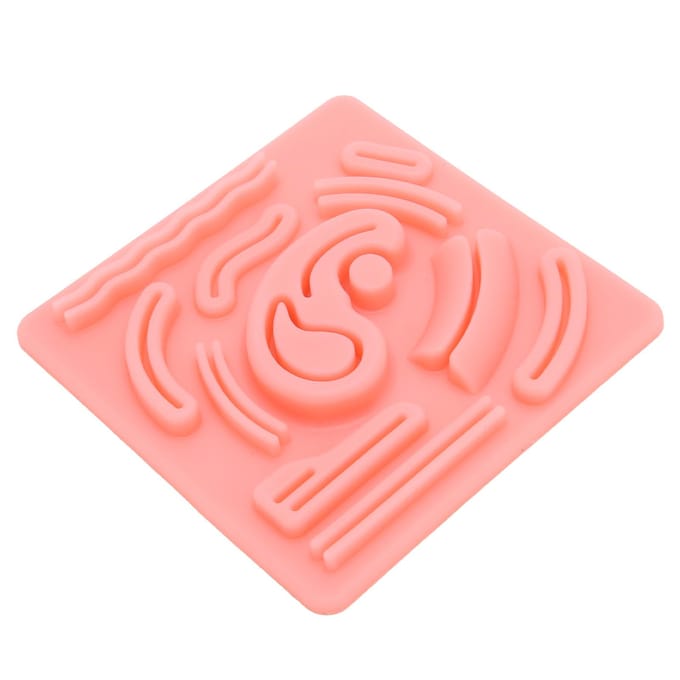 Coussin de Simulation de Suture Laparoscopique en Silicone 3D Coussin de Suture Laparoscopique avec Plaies Pré-Coupées pour red