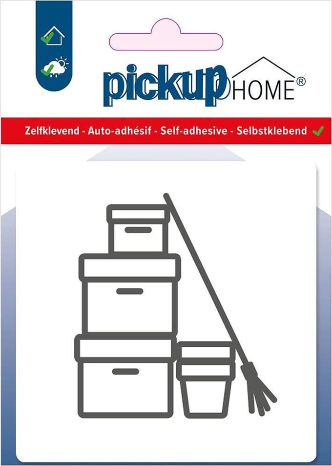 Pickup Werkkast wit - 90x90 mm Pictogram Route Acryl