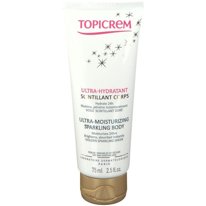 Topicrem Ultra Hydraterende Lichaamsmelk met Glittereffect 75 Crème