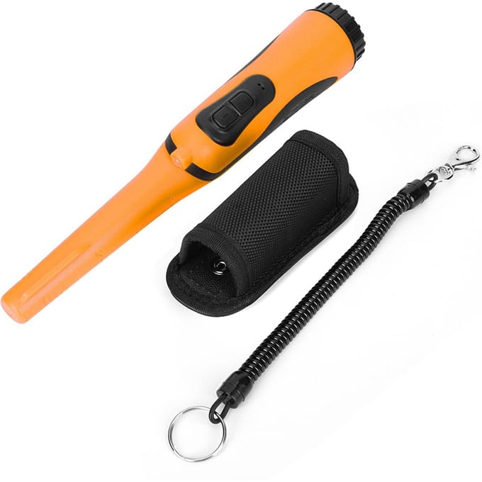 HS-16 IP68 Hoge Gevoeligheid Draagbare Handheld Metaalscan Locator Metaaldetector PinpointerRood oranje