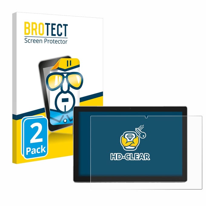 BROTECT - Screenprotector voor Blackview Tab 9 - Folie Beschermfolie transparant 2 Stuks