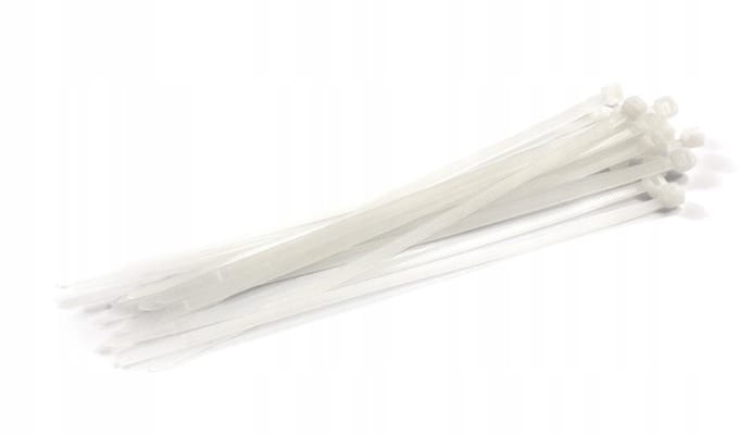100x witte kabelbinders 3,6x140 mm - nylon kabelbinders