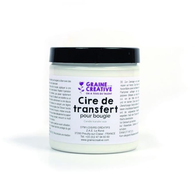 Graine Creative transfer kaarsenwas 250ml - creatieve kaarsdecoratie.