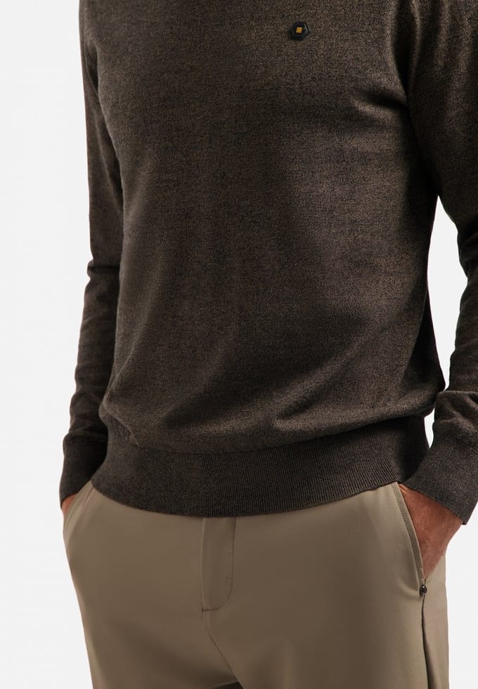 No Excess Pullover Roll Neck Taupe Größe: S | Turtlenecks Outlet | Herren | Schwarz